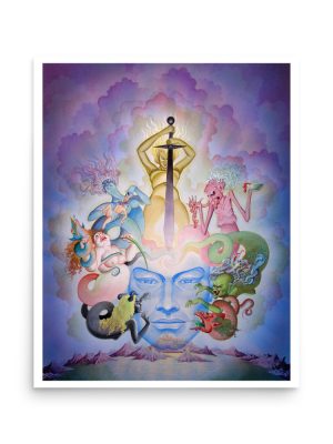 Phoenix in Obsidian Giclée Print