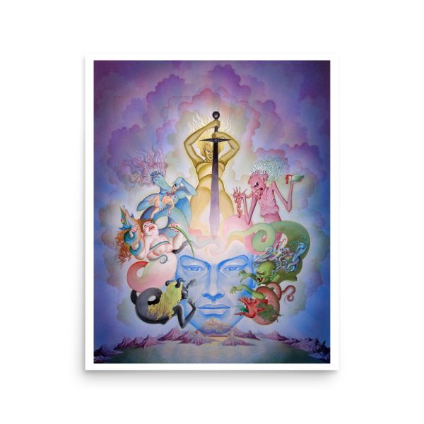 Phoenix in Obsidian Giclée Print