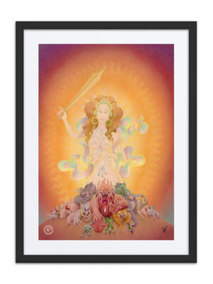 The Queen of the Swords Framed Giclée Print