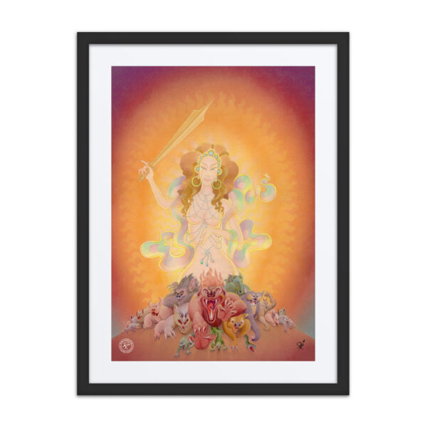 The Queen of the Swords Framed Giclée Print