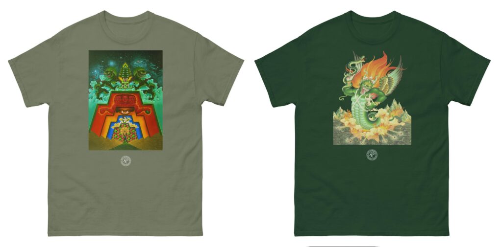 Bob Haberfield's Psychedelic t-shirt the sands of time and Tales of Swords and Sorcery