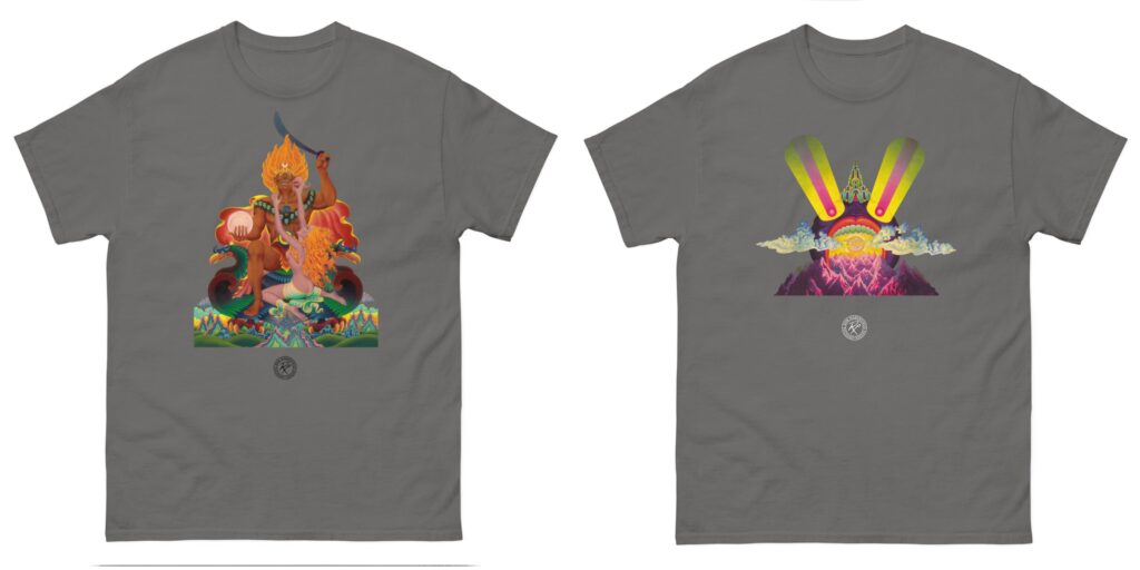 30 Awesome Iconic Retro 70's Science fiction and Fantasy T-shirts. Bob Haberfield's iconic Mayflower edition T-shirts The Eternal Champion and the Singing citadel
