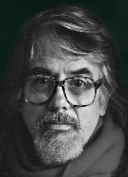 Black-and-white portrait of artist Bob Haberfield